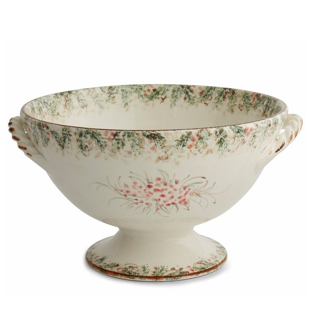 ARTE ITALICA: Natale Footed Bowl with Handles
