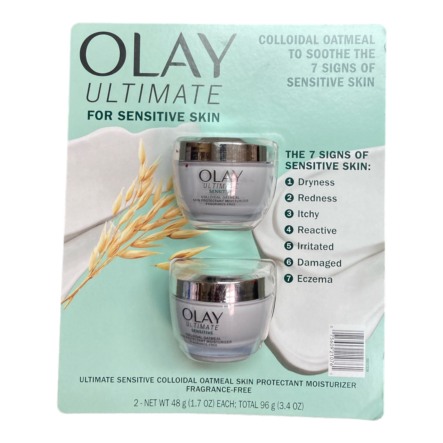 Olay Ultimate Soothing Face Moisturizer, Fragrance-Free, 1.7 Ounce (Pack of 2)