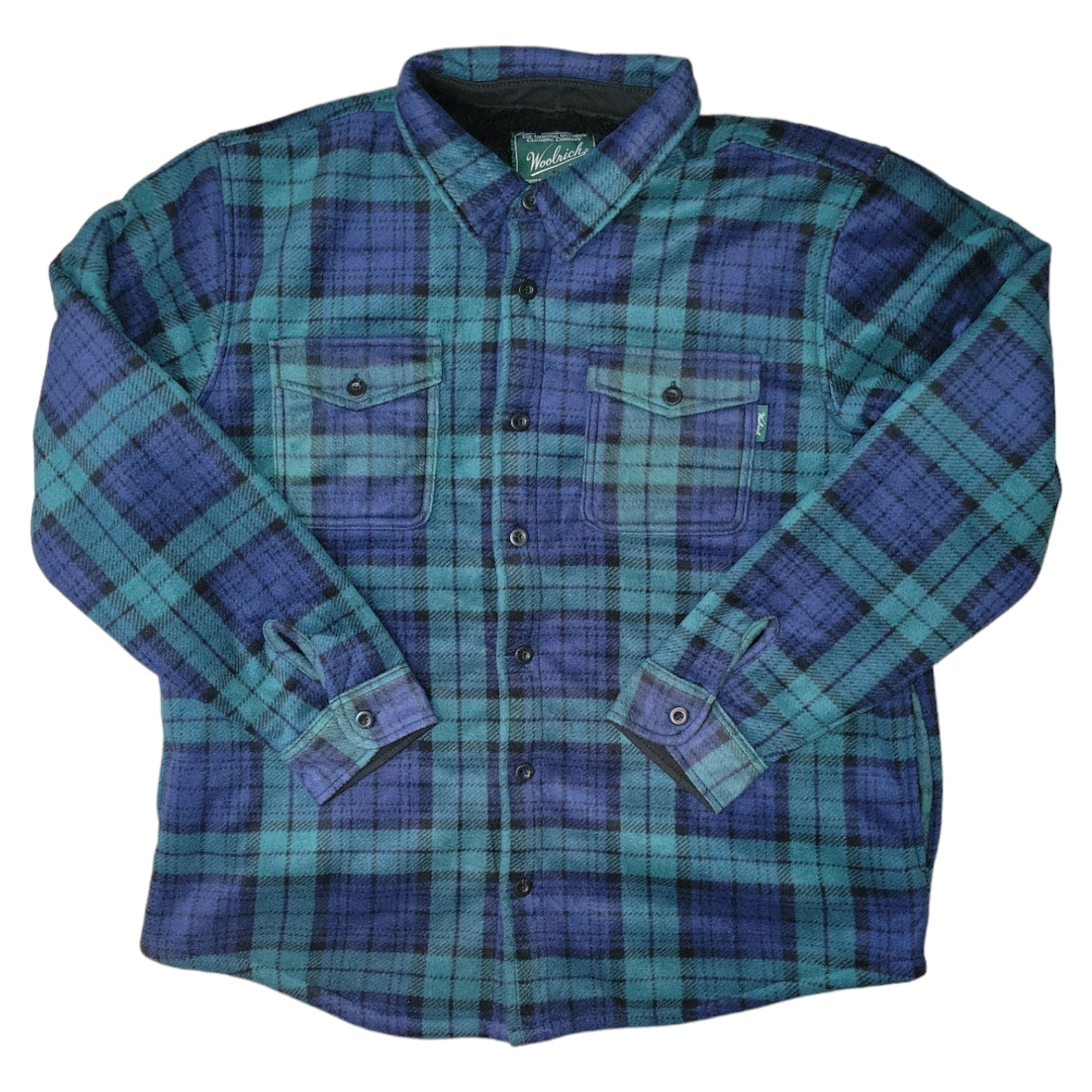 Woolrich Flannel Extra Warm Button Fleece Lined Shirt Jacket