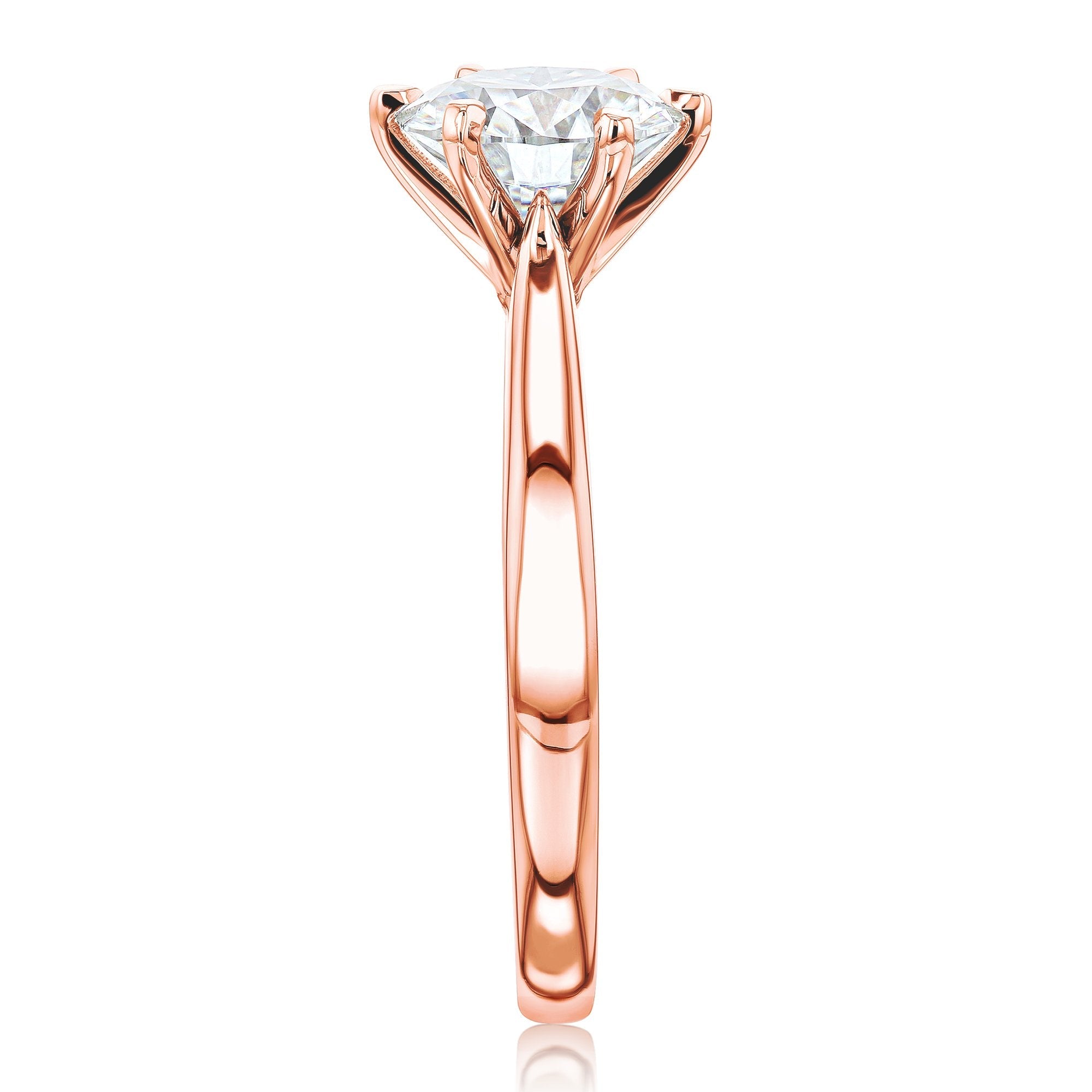 Kobelli Grown - 2ct Taper Solitaire Lab Diamond Ring