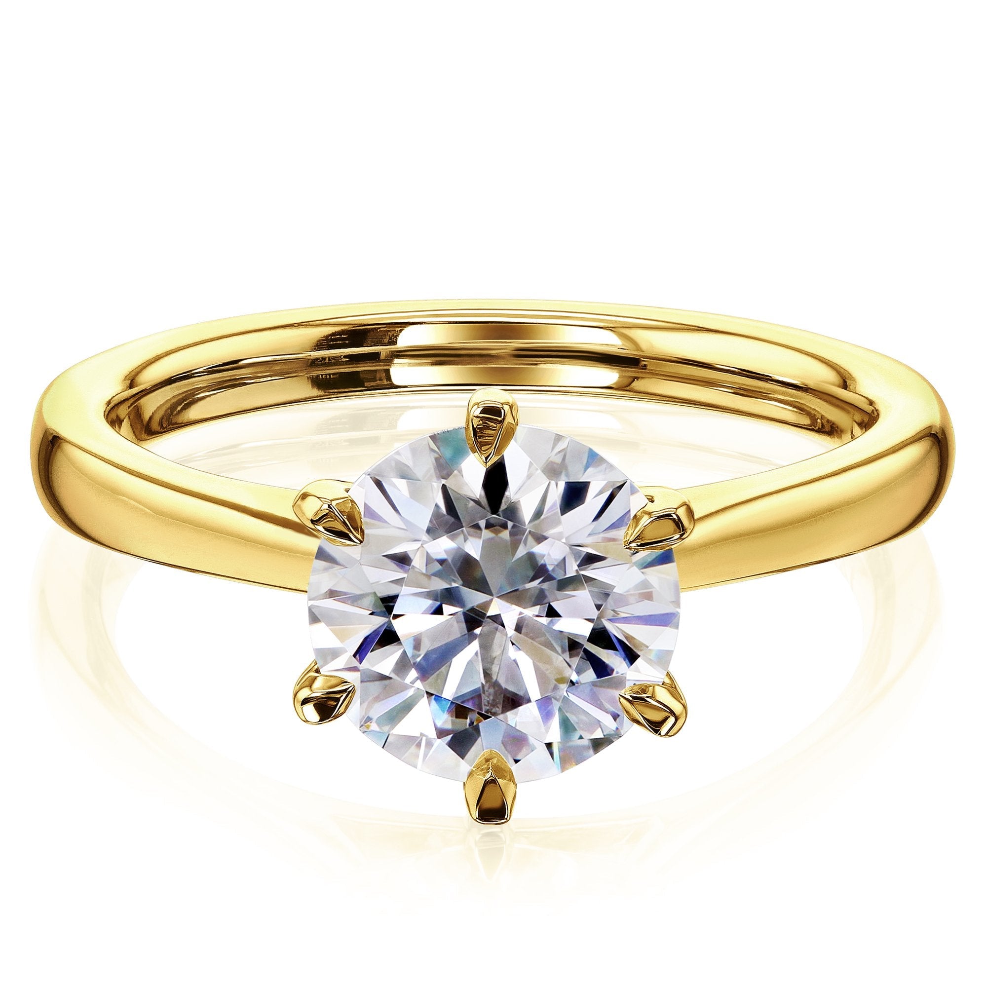 Kobelli Grown - 2ct Taper Solitaire Lab Diamond Ring