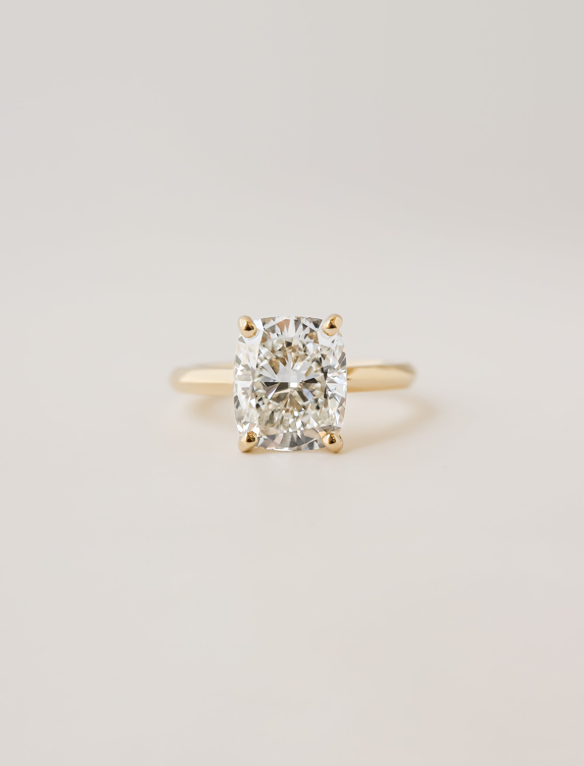 Elongated Cushion Diamond Ring