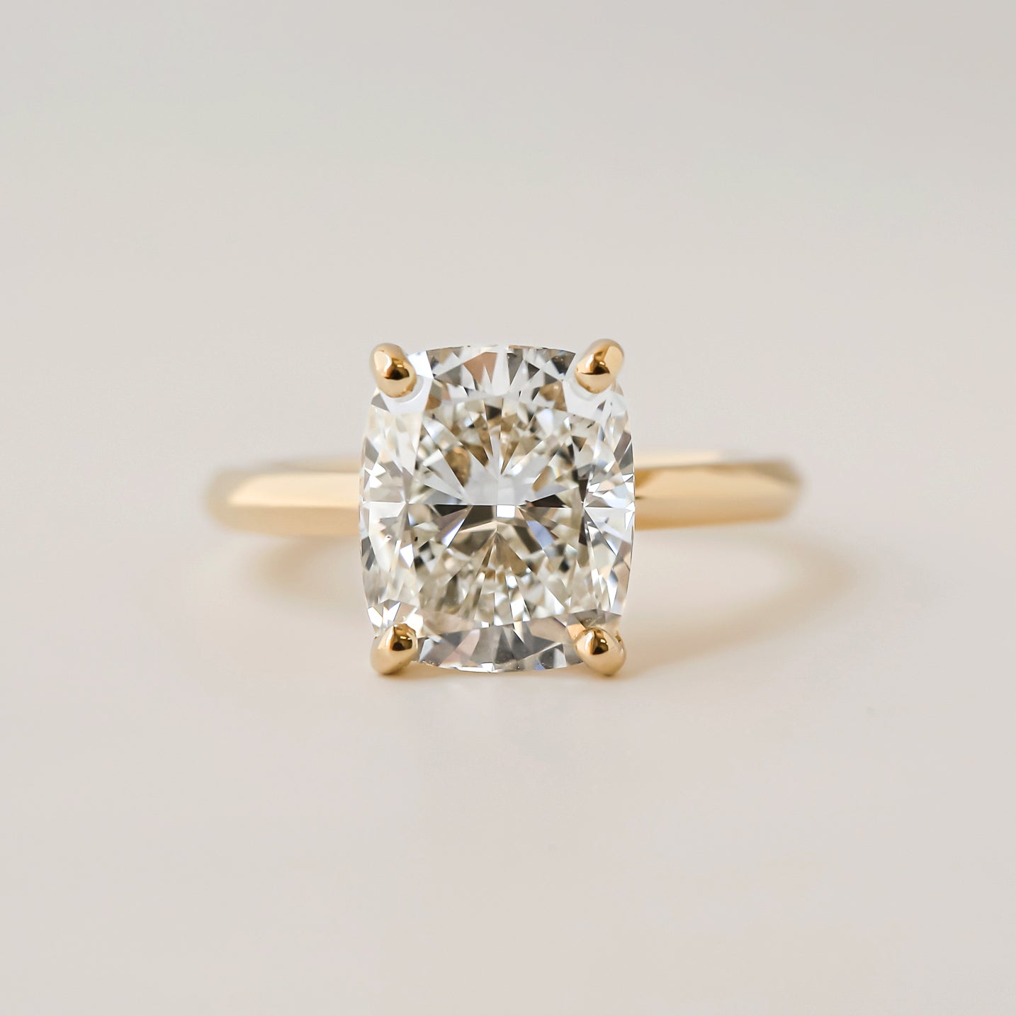 Elongated Cushion Diamond Ring