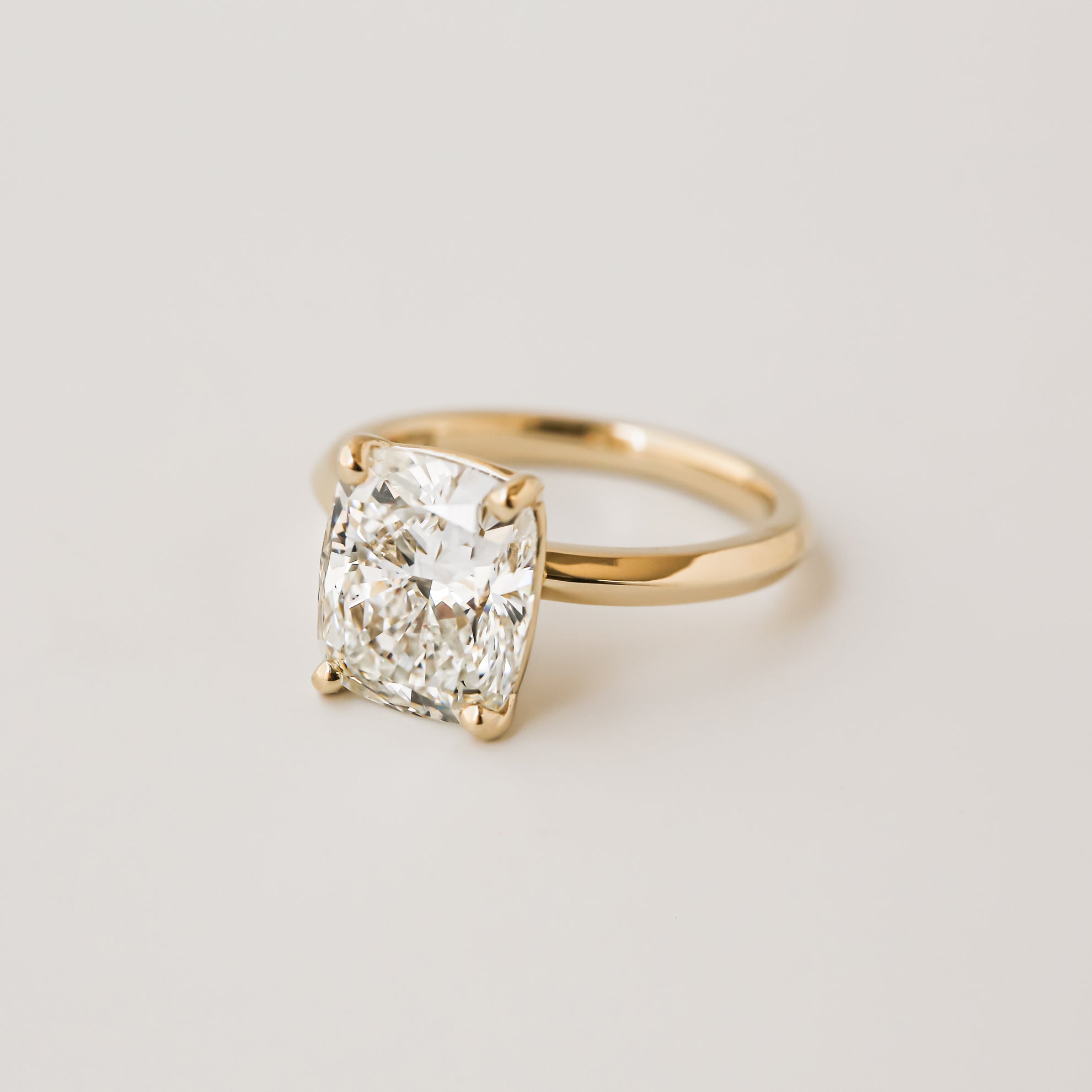 Elongated Cushion Diamond Ring