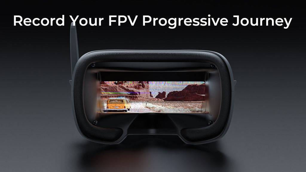 Kính FPV và bộ camera Truyền video 5,8G màn hình 3 inch, 2 ăng ten
