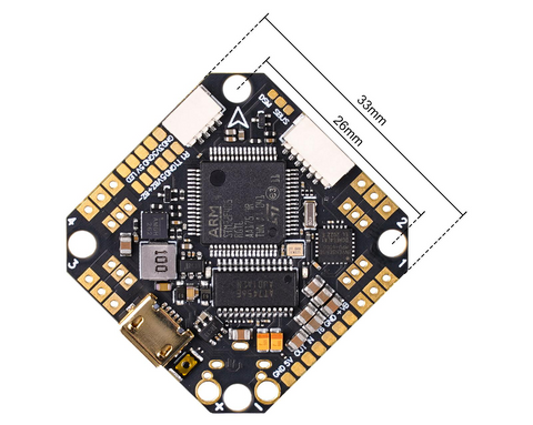 Toothpick F405 2-4S AIO Brushless Flight Controller 20A (BLHELI_32) V4