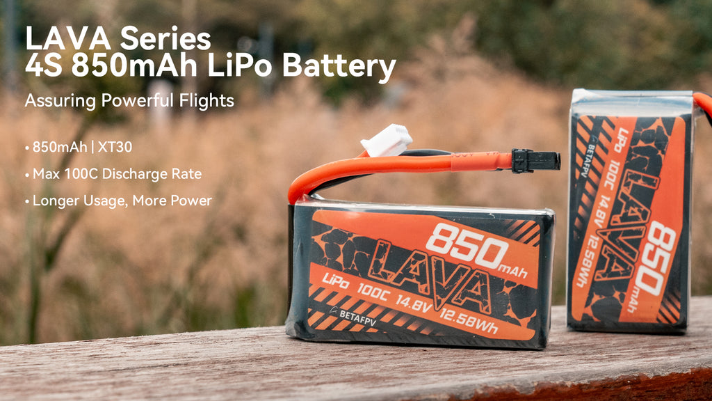 Batterie LiHV LAVA 1S 450mAh 75C (4pcs) - BetaFPV 