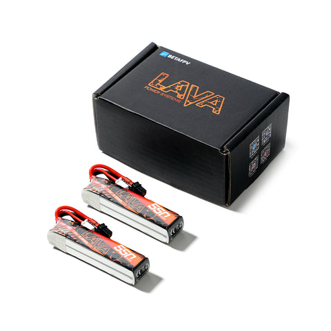 Batteria LAVA 2S/3S/4S 550mAh 75C (2 PZ)