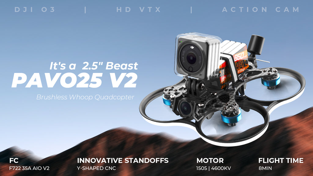 Pavo25 V2 Không chổi than Whoop Quadcopter