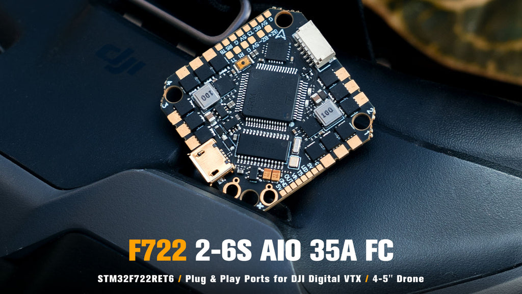 Toothpick F722 2 6S AIO Brushless Flight Controller 35A BLHeli 32