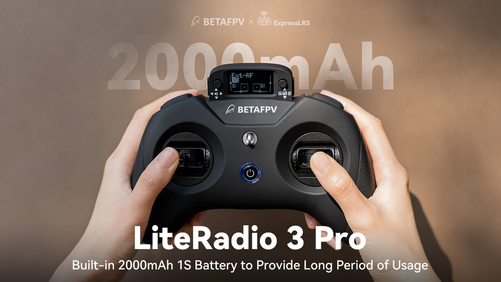 BETAFPV LiteRadio 3 PRO, axpressLrs 200 Ext-RF QAh REb BET