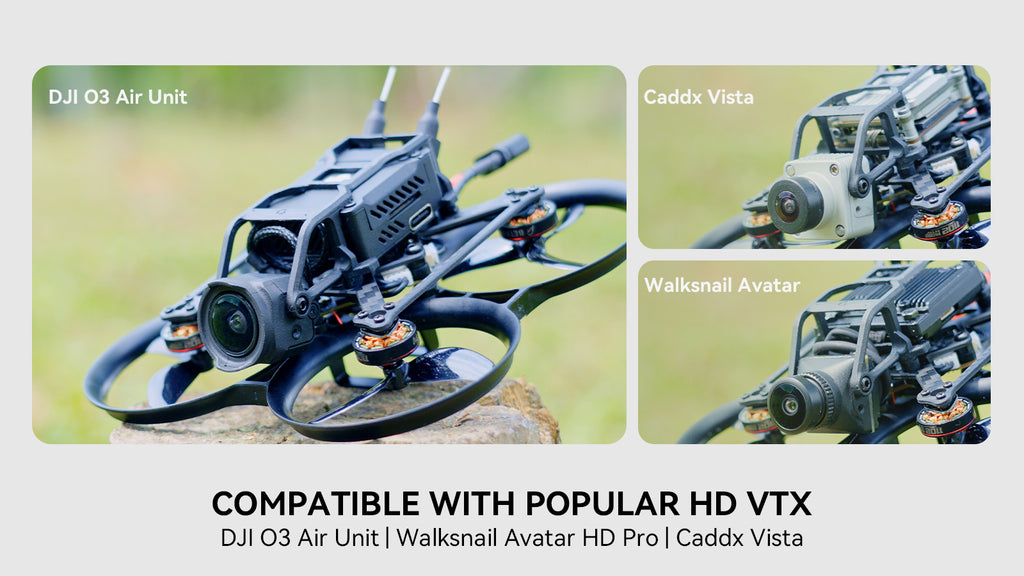 BETAFPV Pavo Pico, DJI 03 Air Unit Caddx Vista Walkkshail Avatal COMPAT