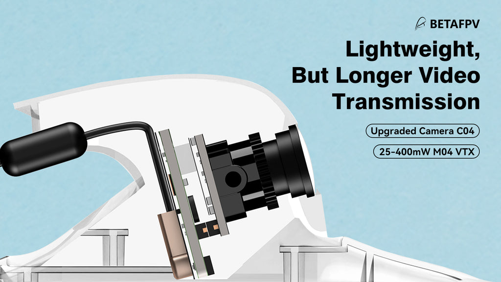 BETAFPV Lightweight; But Longer Video Transmission Upgraded Camera C04 25-40