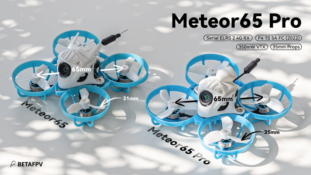 BETAFPV Meteor65 Pro, Meteor65 Pro Serial ELRS 2.4G RX (F4 1S