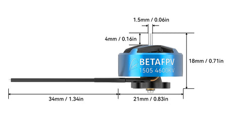 1505 4600KV Brushless Motor