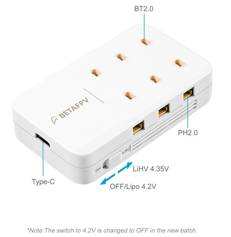 6 port 1s charger and adapter specification