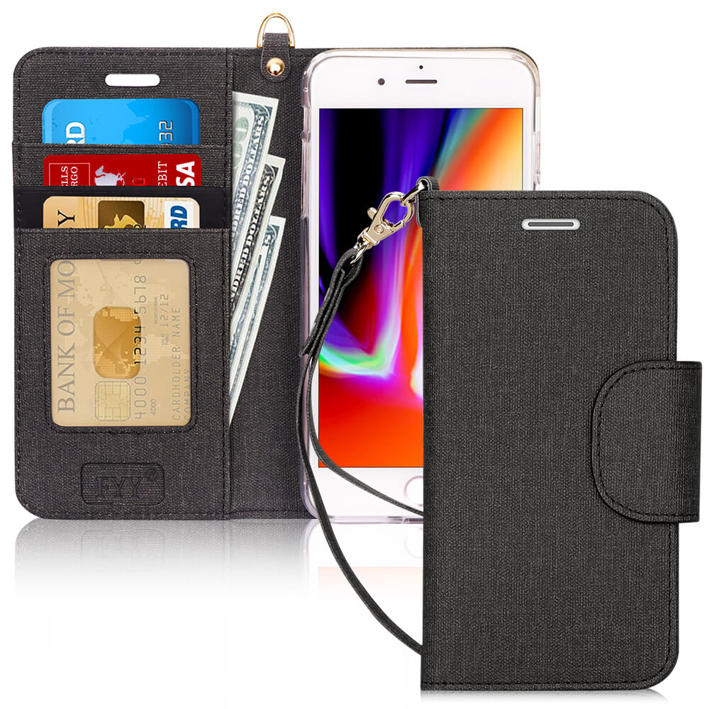 iPhone 8/7 Plus Canvas Wallet Case