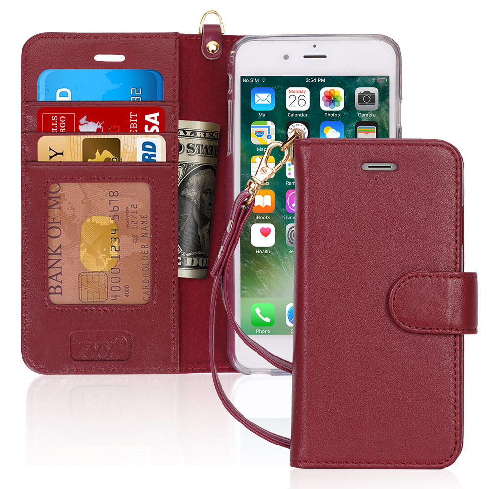 Genuine Leather Wallet Case for iPhone 6 Plus/6S Plus