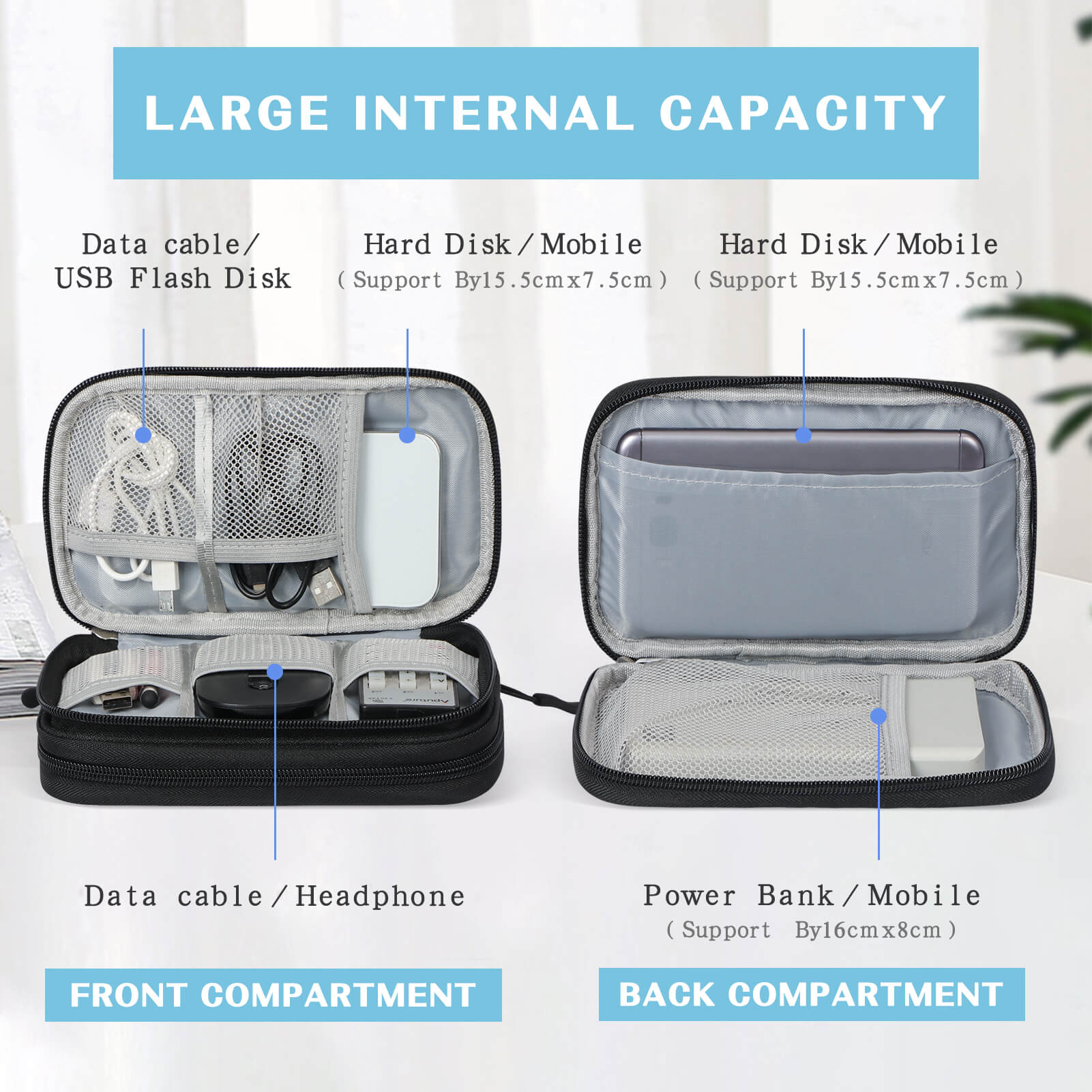 Double Layer Electronic Organizer Bag