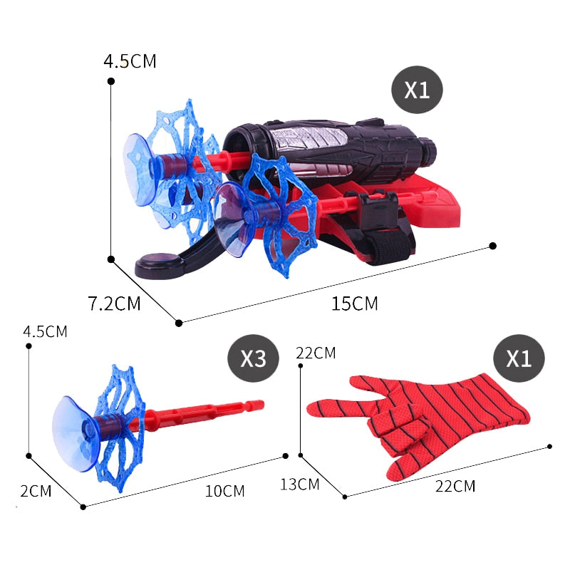 Genuine Disney Spiderman Wrist Launcher Safety Soft Bullet Gun Toy Cartoon Anime Figure Marvel Spider Man Cosplay Toys Kids Gift