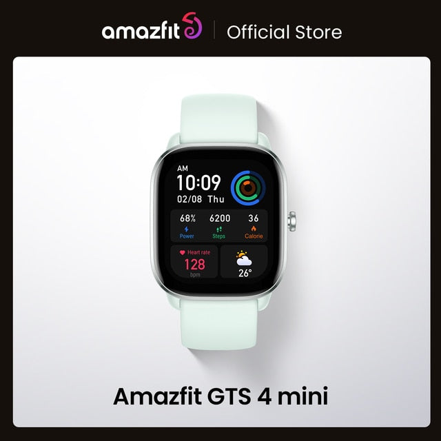 New Amazfit GTS 4 Mini Smartwatch With Alexa Built-in 24H Heart Rate 120 Sports Modes Smart Watch Zepp App