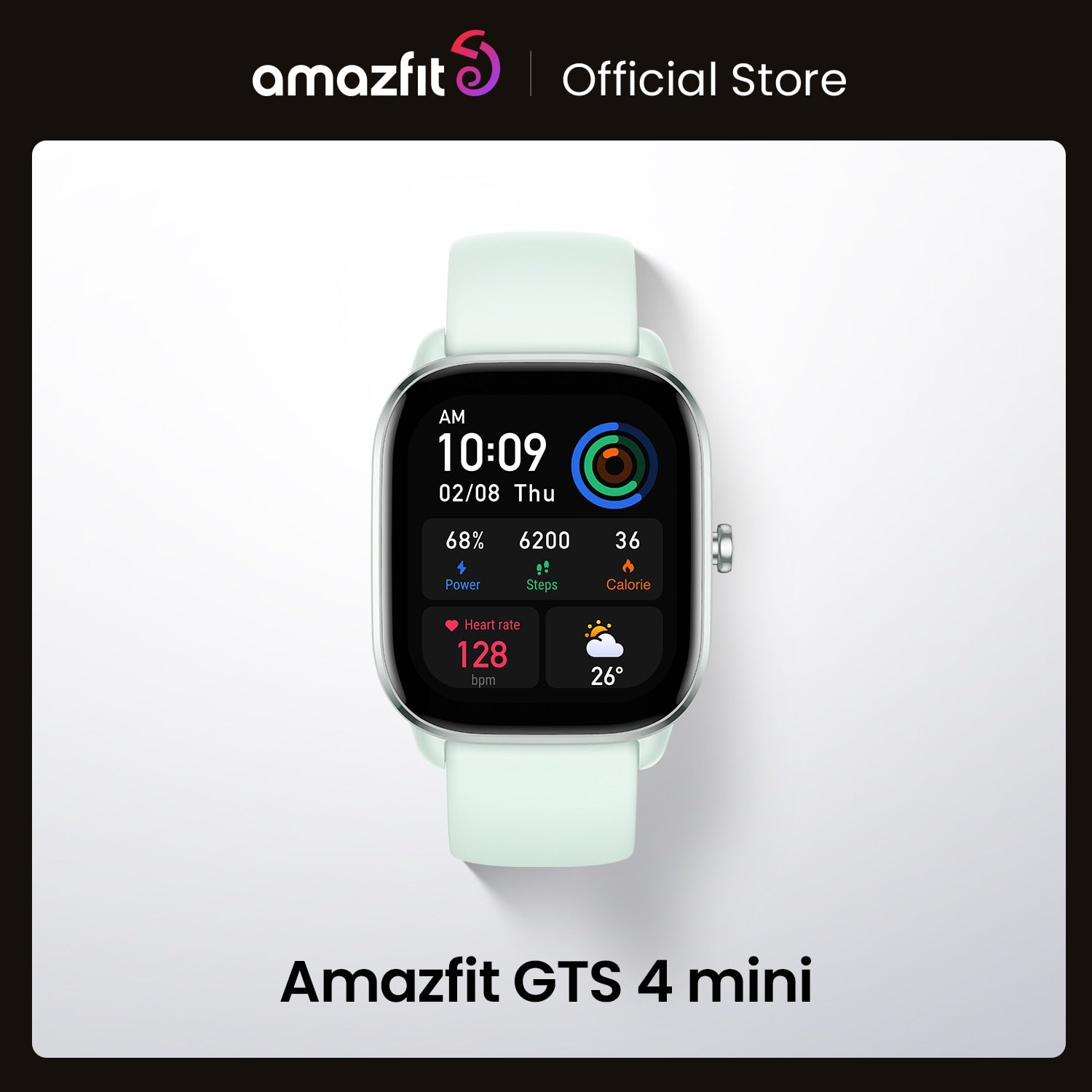 New Amazfit GTS 4 Mini Smartwatch With Alexa Built-in 24H Heart Rate 120 Sports Modes Smart Watch Zepp App