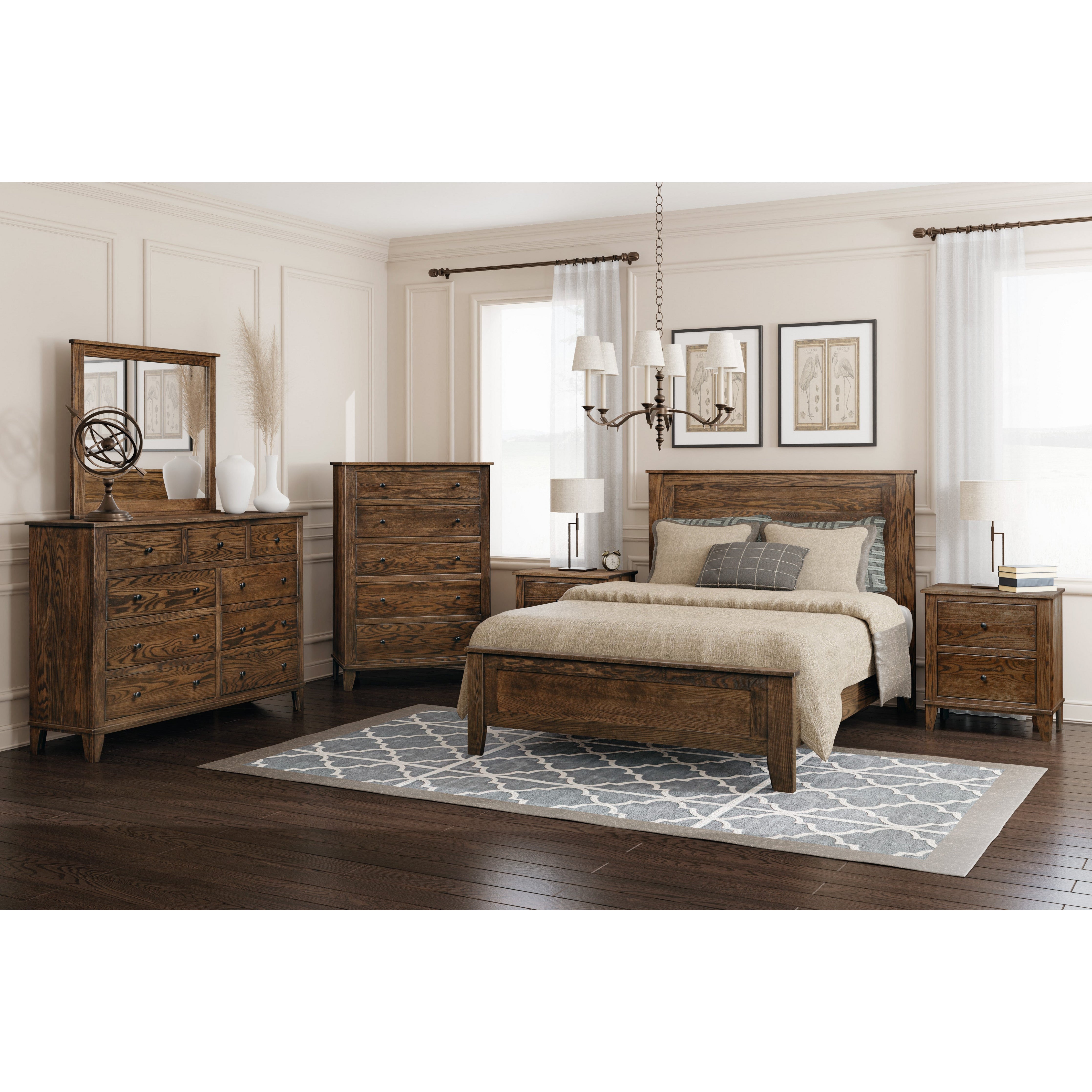 QW Amish Madison 2 Drawer Nightstand