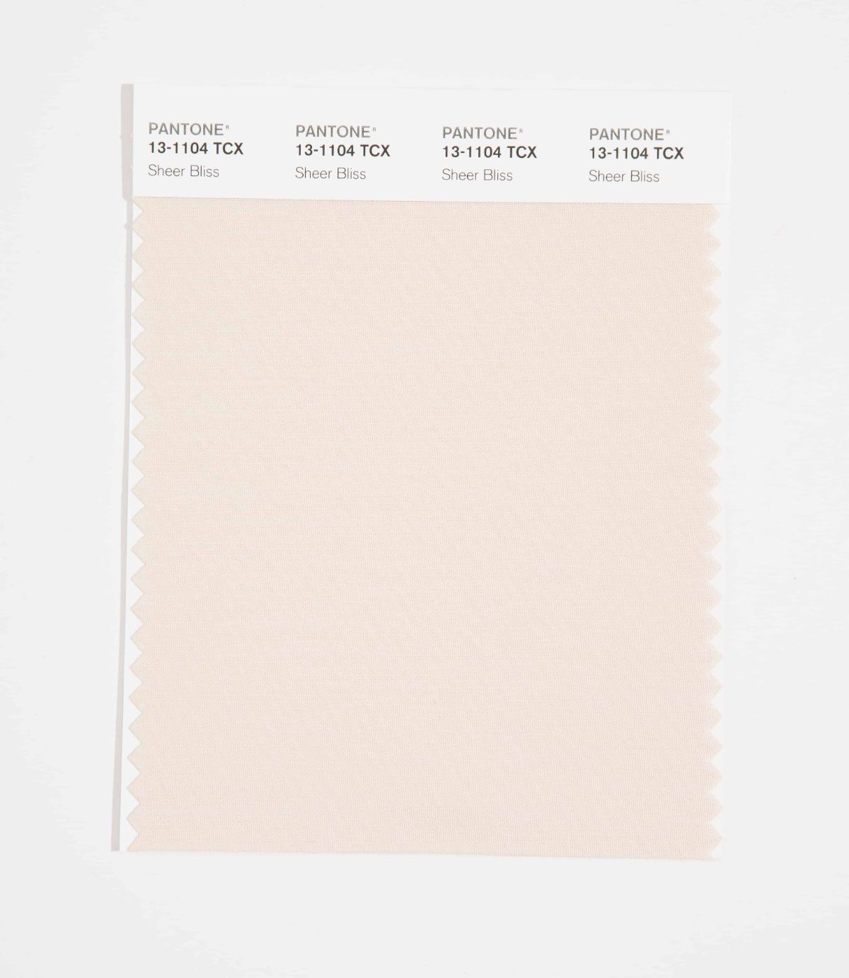 Pantone SMART Color Swatch Card 13-1104 TCX (Sheer Bliss)