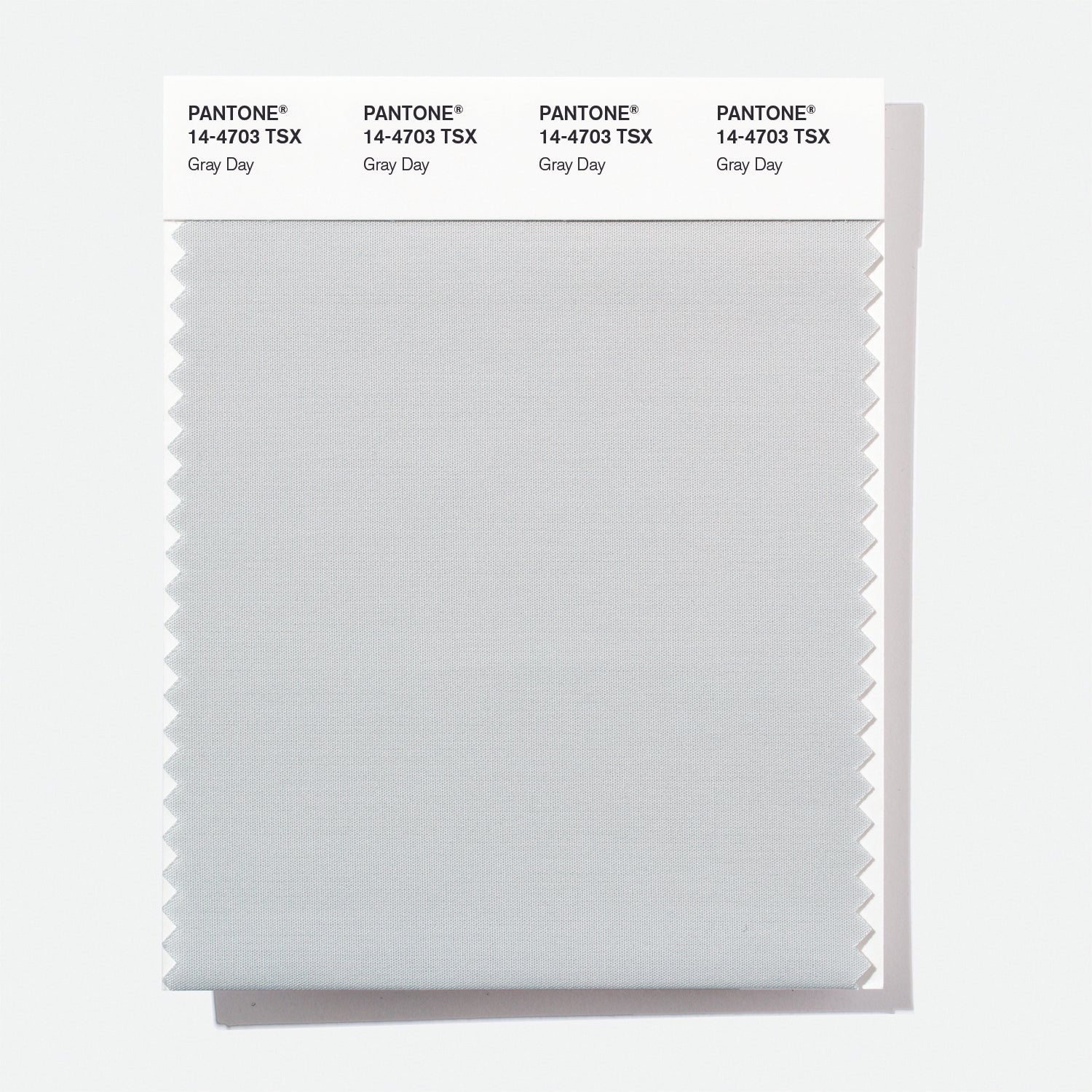 Pantone Polyester Swatch Card 14-4703 TSX (Gray Day)