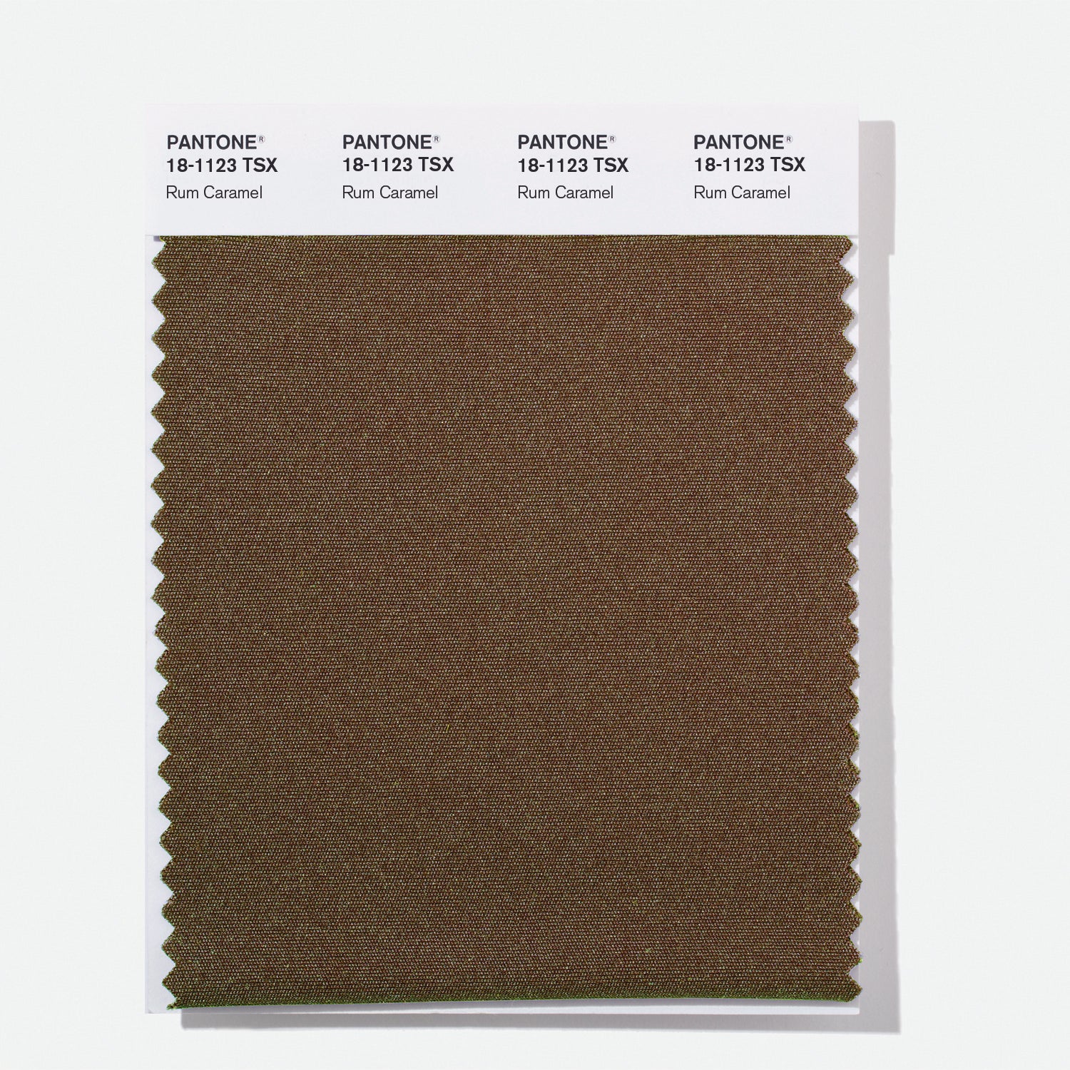 Pantone Polyester Swatch Card 18-1123 TSX (Rum Caramel)