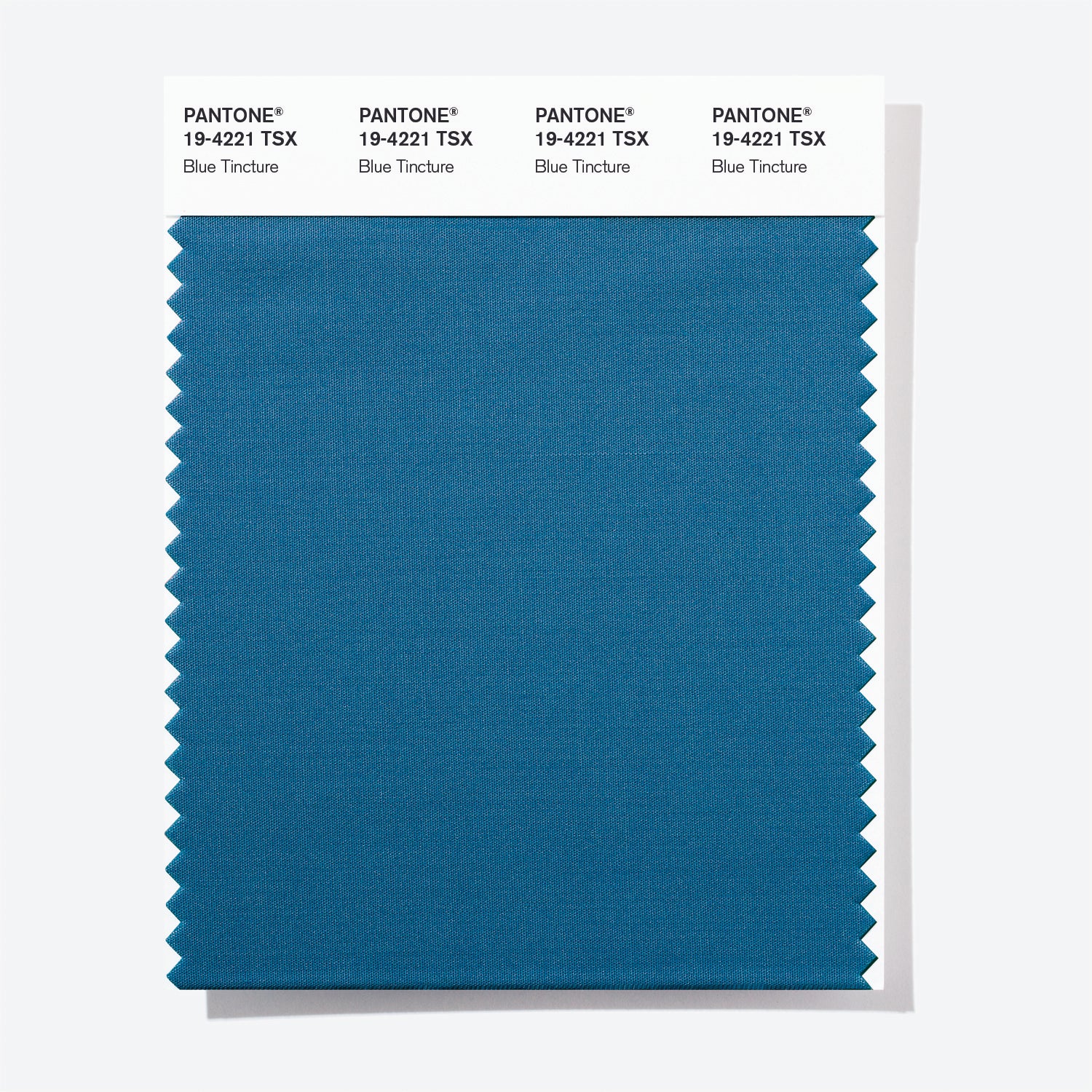 Pantone Polyester Swatch Card 19-4221 TSX (Blue Tincture)