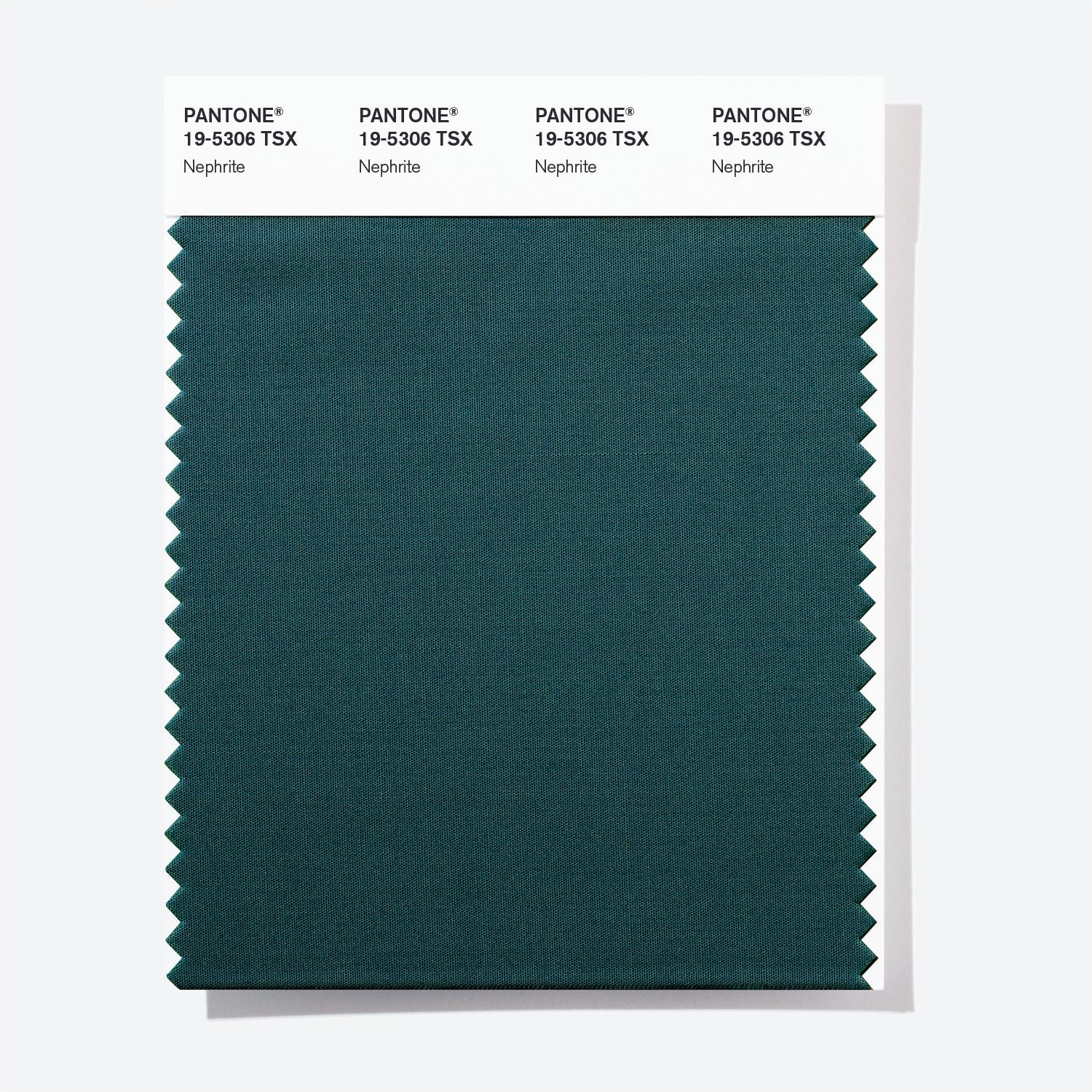 Pantone Polyester Swatch Card 19-5306 TSX (Nephrite)