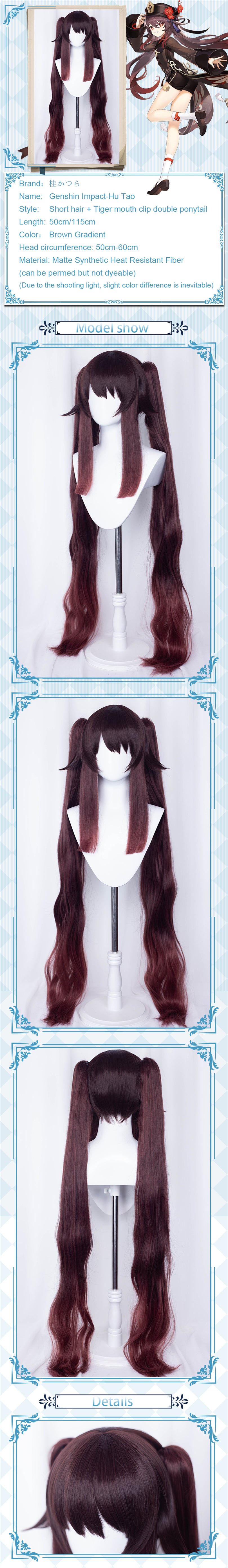 Uwowo Genshin Impact Cosplay Hu Tao Cosplay Wig 115cm Brown Claw Clip Ponytail Hutao Hair 12 Uwowo Genshin Impact Cosplay Hu Tao Cosplay Wig 115cm Brown Claw Clip Ponytail Hutao Hair -Uwowocosplay Shop 01 43047887 87e7 4b3d 8cfe 3b472ade0e41