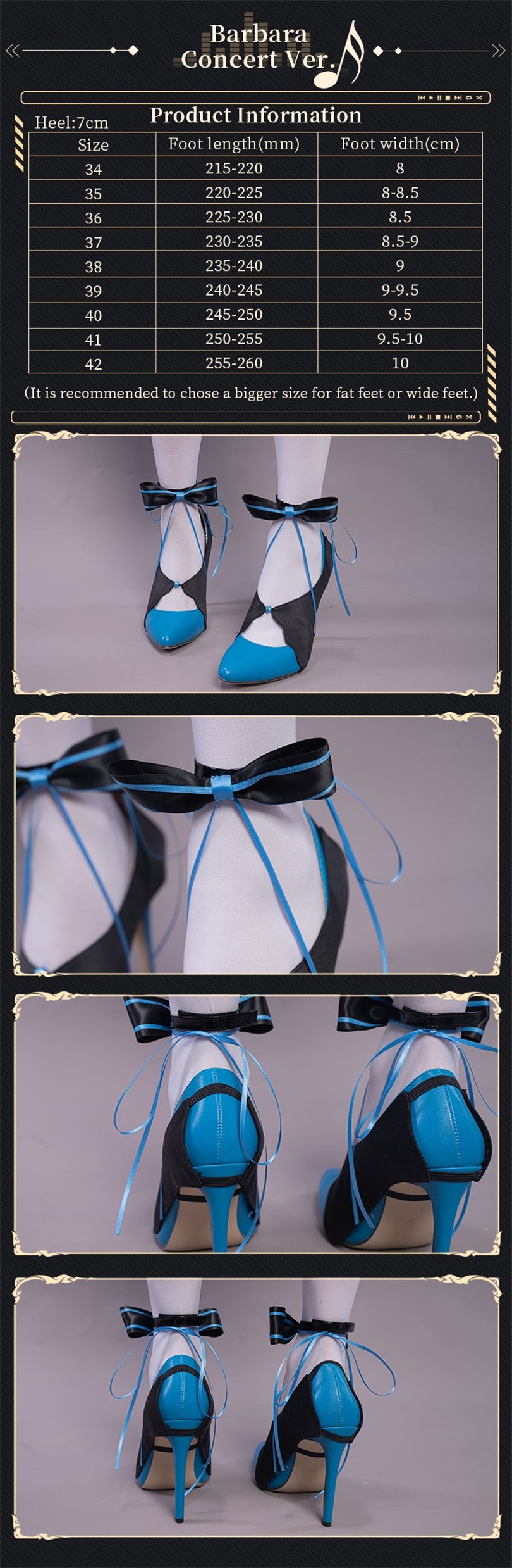 Uwowo Game Genshin Impact Concert Barbara Cosplay Costume Shoes 10 Uwowo Game Genshin Impact Concert Barbara Cosplay Costume Shoes -Uwowocosplay Shop 01 745c936c 2ec1 41e8 a812 114a3269e846