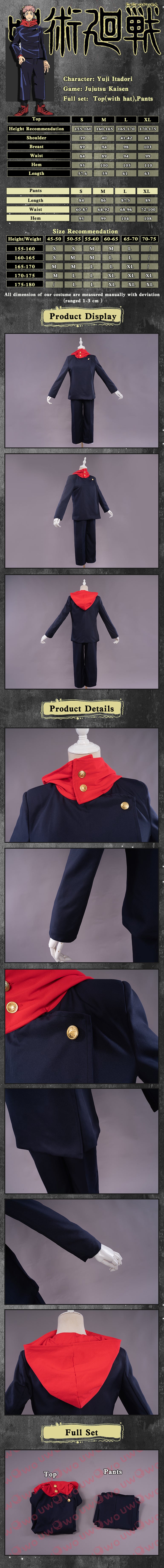 Uwowo Anime Jujutsu Kaisen Yuji Itadori Cosplay Costume Jujutsu High Uniform 13 Uwowo Anime Jujutsu Kaisen Yuji Itadori Cosplay Costume Jujutsu High Uniform -Uwowocosplay Shop 01 a0a3a3f8 7e48 454c 8a54 a4963c08990b