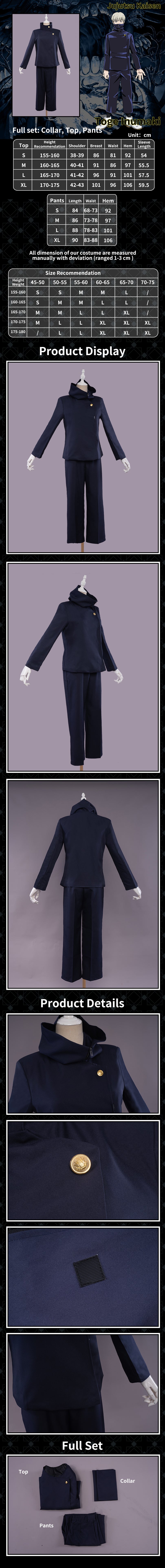 Uwowo Anime Jujutsu Kaisen Toge Inumaki Cosplay Costume Jujutsu High Uniform 12 Uwowo Anime Jujutsu Kaisen Toge Inumaki Cosplay Costume Jujutsu High Uniform -Uwowocosplay Shop 01 c911c0f0 4ac7 485b b6b1 0a1b1b0a5a2a