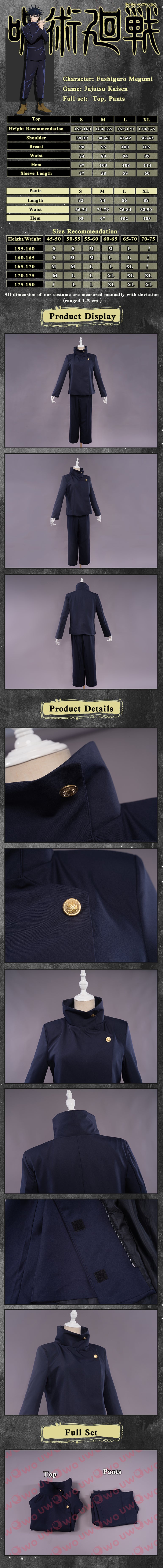 Uwowo Anime Jujutsu Kaisen Megumi Fushiguro Cosplay Costume Jujutsu High Uniform 13 Uwowo Anime Jujutsu Kaisen Megumi Fushiguro Cosplay Costume Jujutsu High Uniform -Uwowocosplay Shop 01 f6644506 c711 4a1e b6d8 63a95928a86f