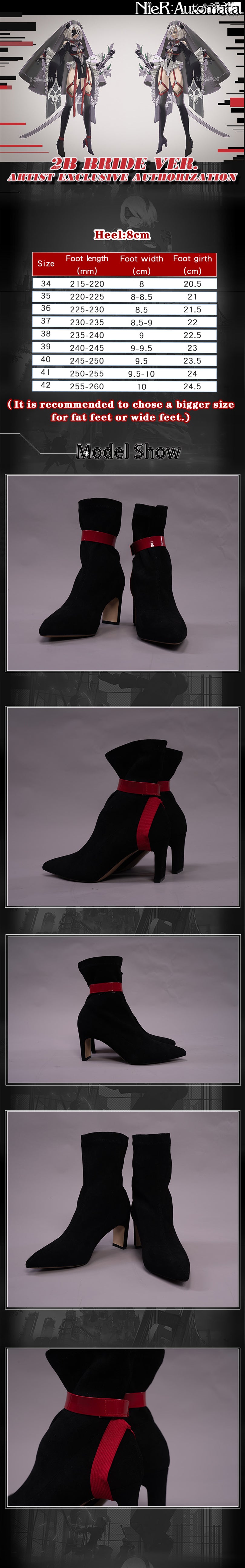 Uwowo X Ailish: Nier: Automata Fanart Bride Ver. 2B Cosplay Shoes 12 Uwowo X Ailish: Nier: Automata Fanart Bride Ver. 2B Cosplay Shoes -Uwowocosplay Shop 2b 01 f566a48d c7e5 4792 911d 10194535a169