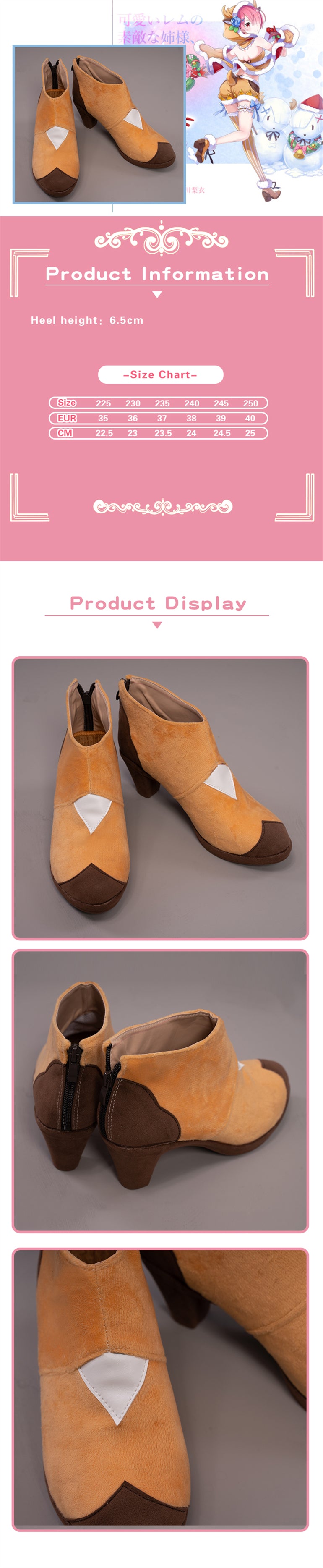 Re:Zero×White Cat Project Ram Christmas Reindeer Ver. Cosplay Shoes 13 Re:Zero×White Cat Project Ram Christmas Reindeer Ver. Cosplay Shoes -Uwowocosplay Shop ac7240199354e1200c7d639ce2bcb128