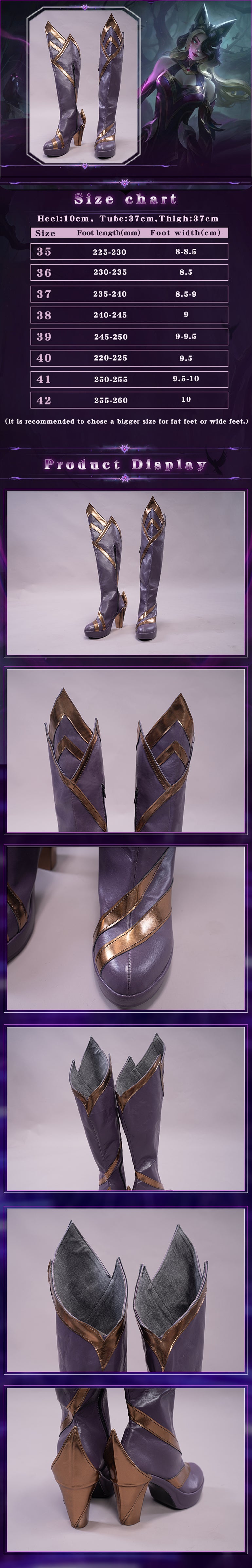 Uwowo Game League Of Legends Coven Ahri Cosplay Shoes 10 Uwowo Game League Of Legends Coven Ahri Cosplay Shoes -Uwowocosplay Shop ali