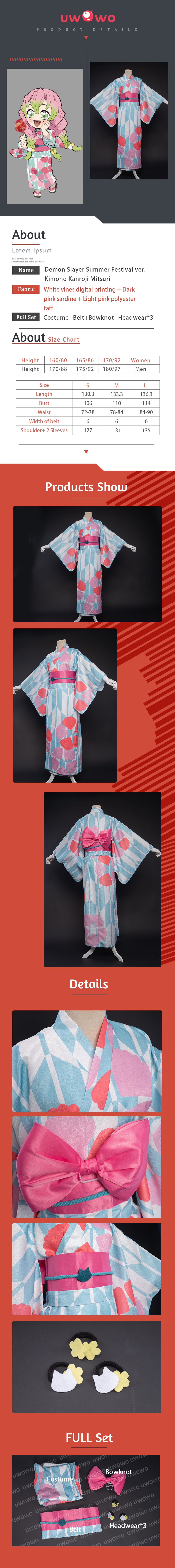Uwowo Demon Slayer: Kimetsu No Yaiba Summer Festival Ver. Kimono Kanroji Mitsuri Cosplay Costume 14 Uwowo Demon Slayer: Kimetsu No Yaiba Summer Festival Ver. Kimono Kanroji Mitsuri Cosplay Costume -Uwowocosplay Shop e467ac43a7213f48bae3213bb4433f91 0daff8ab 05f2 49ed a9c5 1f8a77452936
