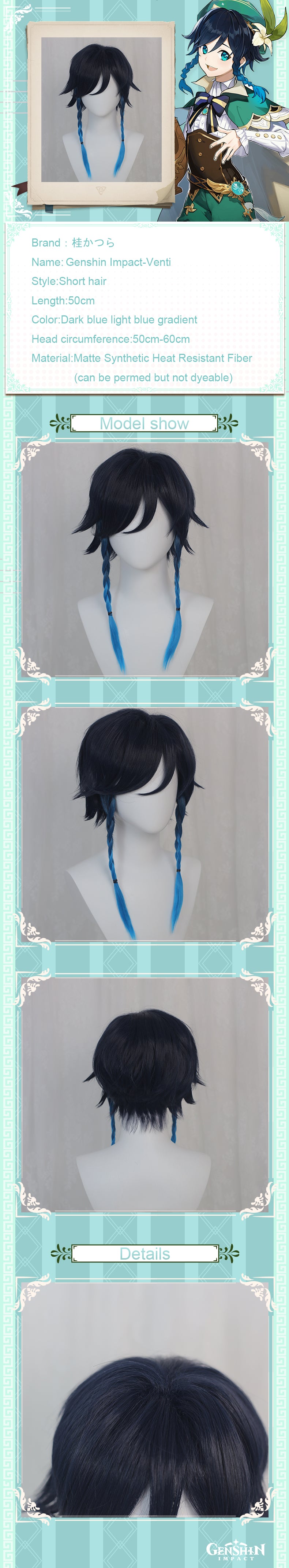 Uwowo Game Genshin Impact Venti Windborne Bard Cosplay Wig Tone-Deaf Bard 50cm Dark Blue Light Blue Gradient Short Hair 12 Uwowo Game Genshin Impact Venti Windborne Bard Cosplay Wig Tone-Deaf Bard 50cm Dark Blue Light Blue Gradient Short Hair -Uwowocosplay Shop wd