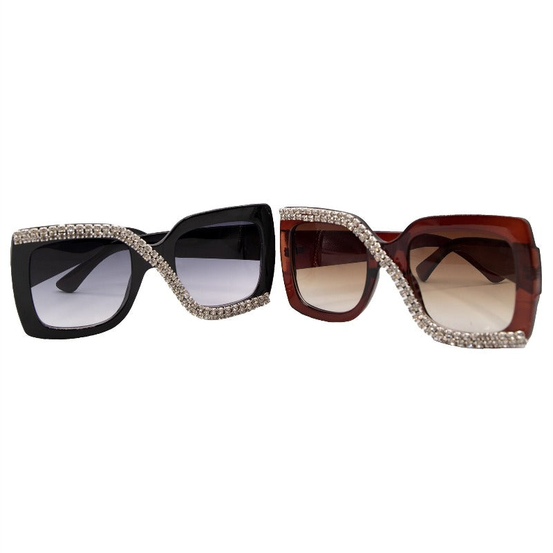 HD Rhinestone Sunglasses (2 colors)