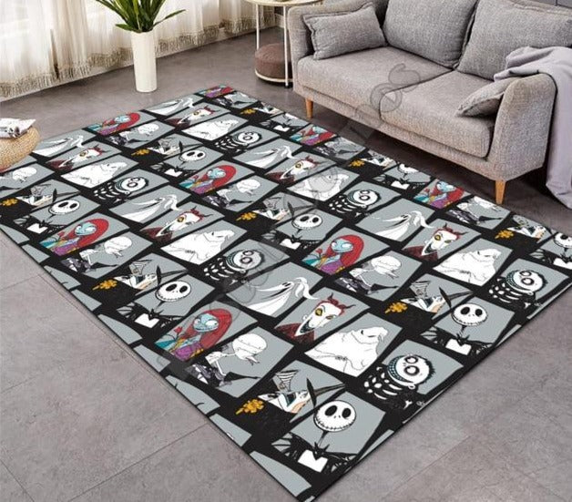 The Nightmare Before Christmas - Jack carpet Nordic Soft Flannel 3D Parlor Mat