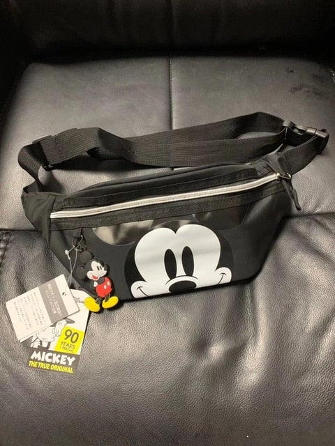 Disney Mickey Mouse chest bag boys and girls large-capacity belt bag cartoon handbag shoulder messenger bag girls shopping bag