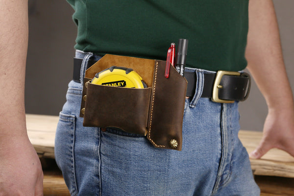 Leather Tape Measure Holder