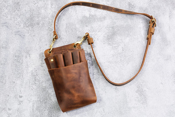 leather barber bag