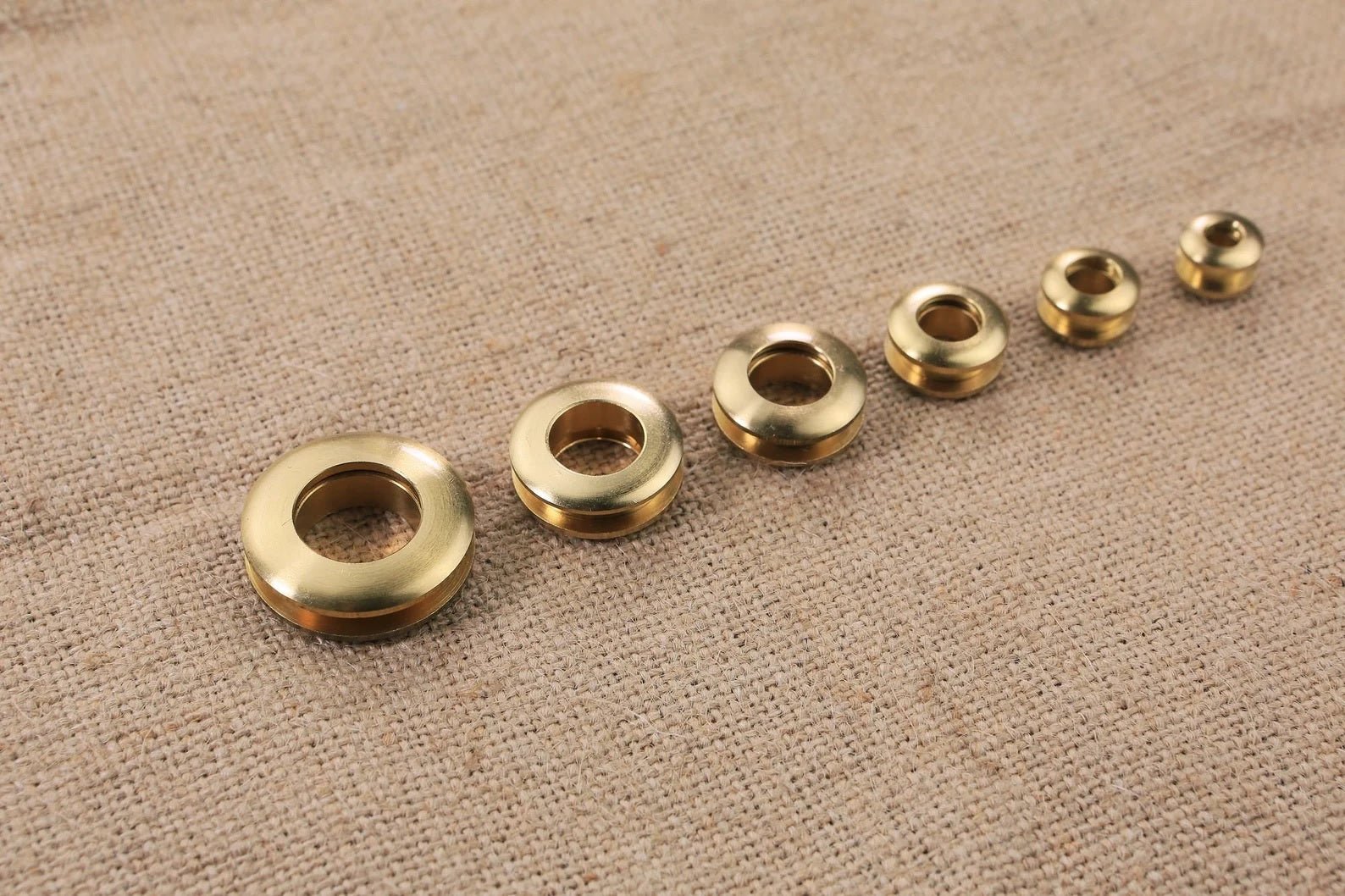 4 PCS solid brass eyelet screws grommets metal grommets for leather bag craft bag loop handle connector rings