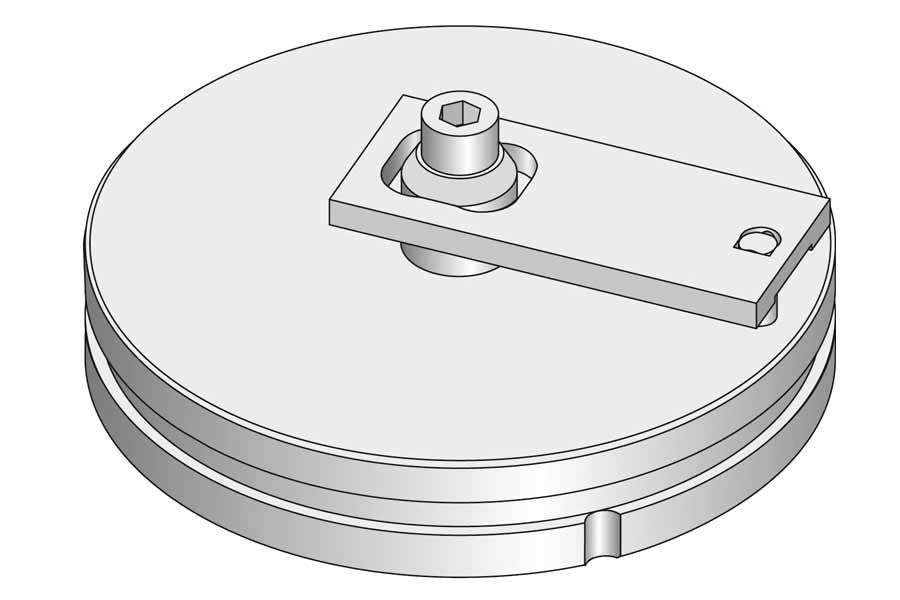 System 3R C286080, Mounting device for indexing pins