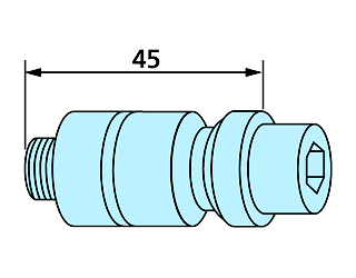 Erowa ER-010755 Chucking Spigot F/M EDM for Flushing, Set of 20